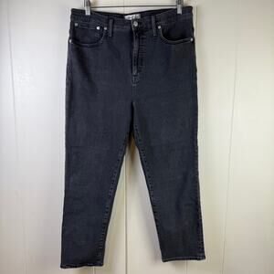 Madewell classic‎ straight Jean black size 32